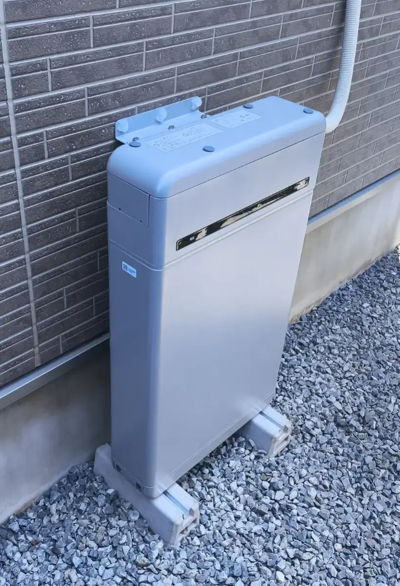宮城県栗原市で当社が設置した屋外用の家庭用蓄電池