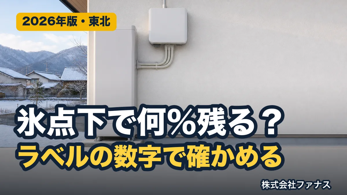 シャープ蓄電池を東北で選ぶ|低温性能の読み方