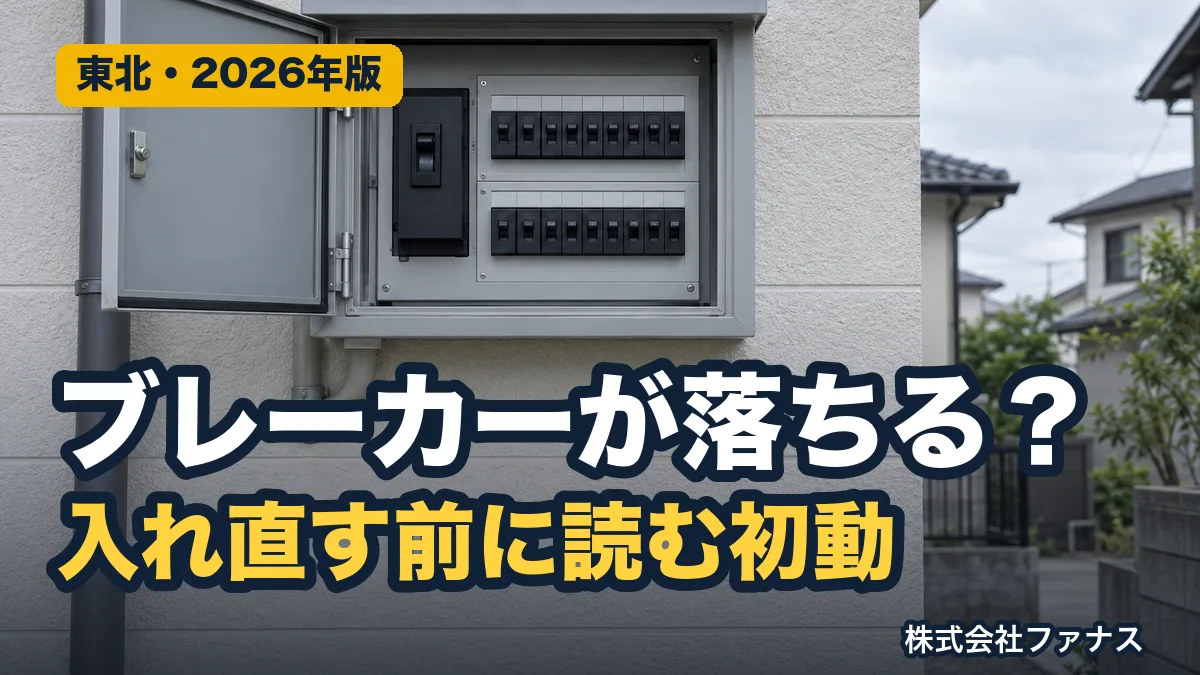 太陽光のブレーカーが落ちるときの初動|入れ直す前に