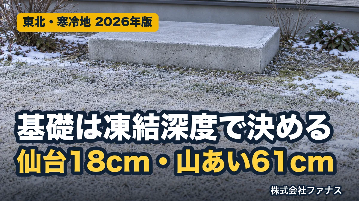 蓄電池・エコキュートの基礎と凍結深度|東北の凍上対策