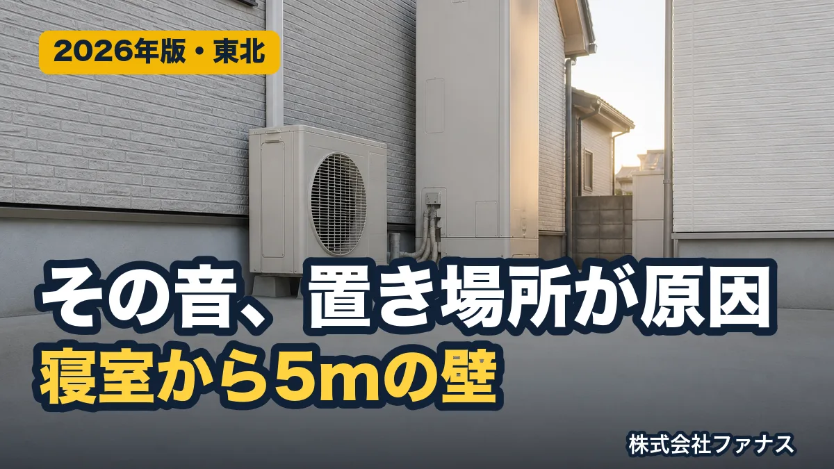 エコキュートの音のトラブルは置き場所で決まる