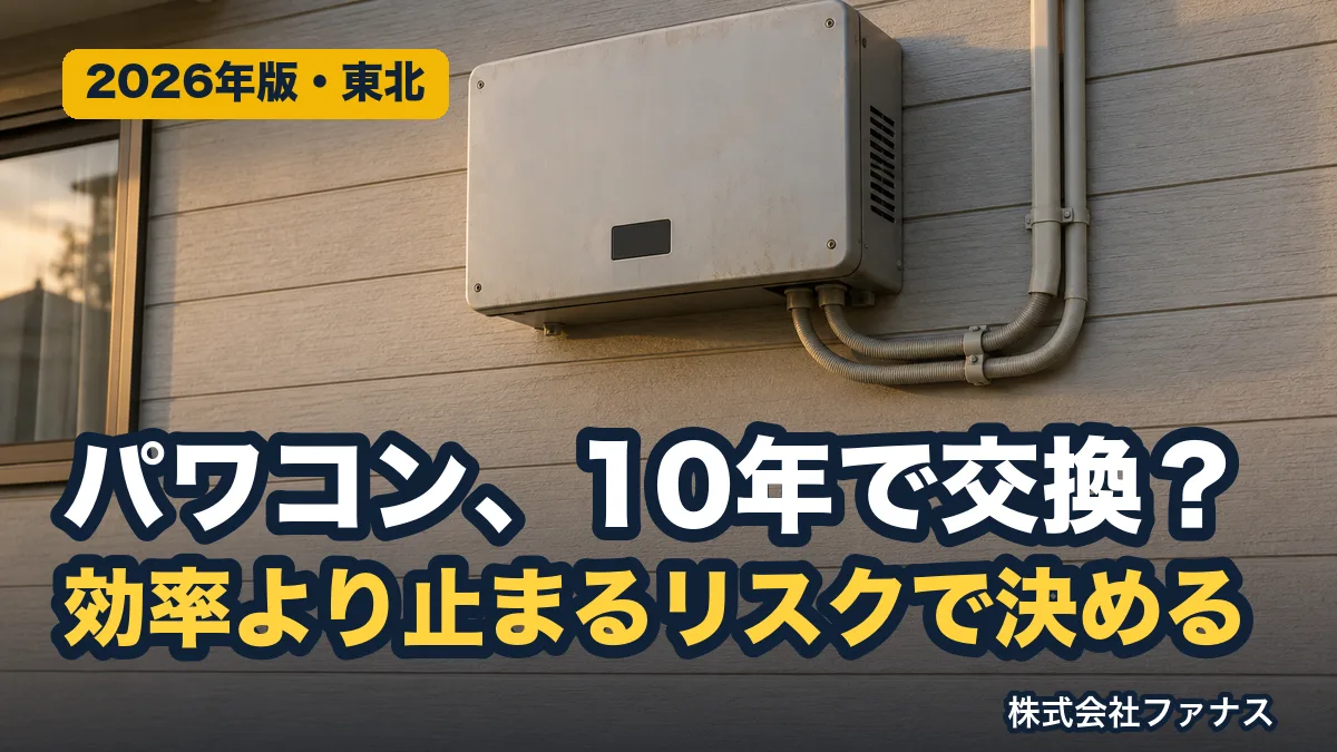 パワコン交換は10年目に必要か|劣化率と判断の軸